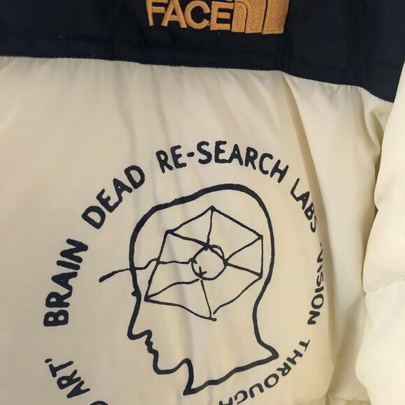 North Face and Brain Dead Collab Jacket Yellow - Picture 5 of 6